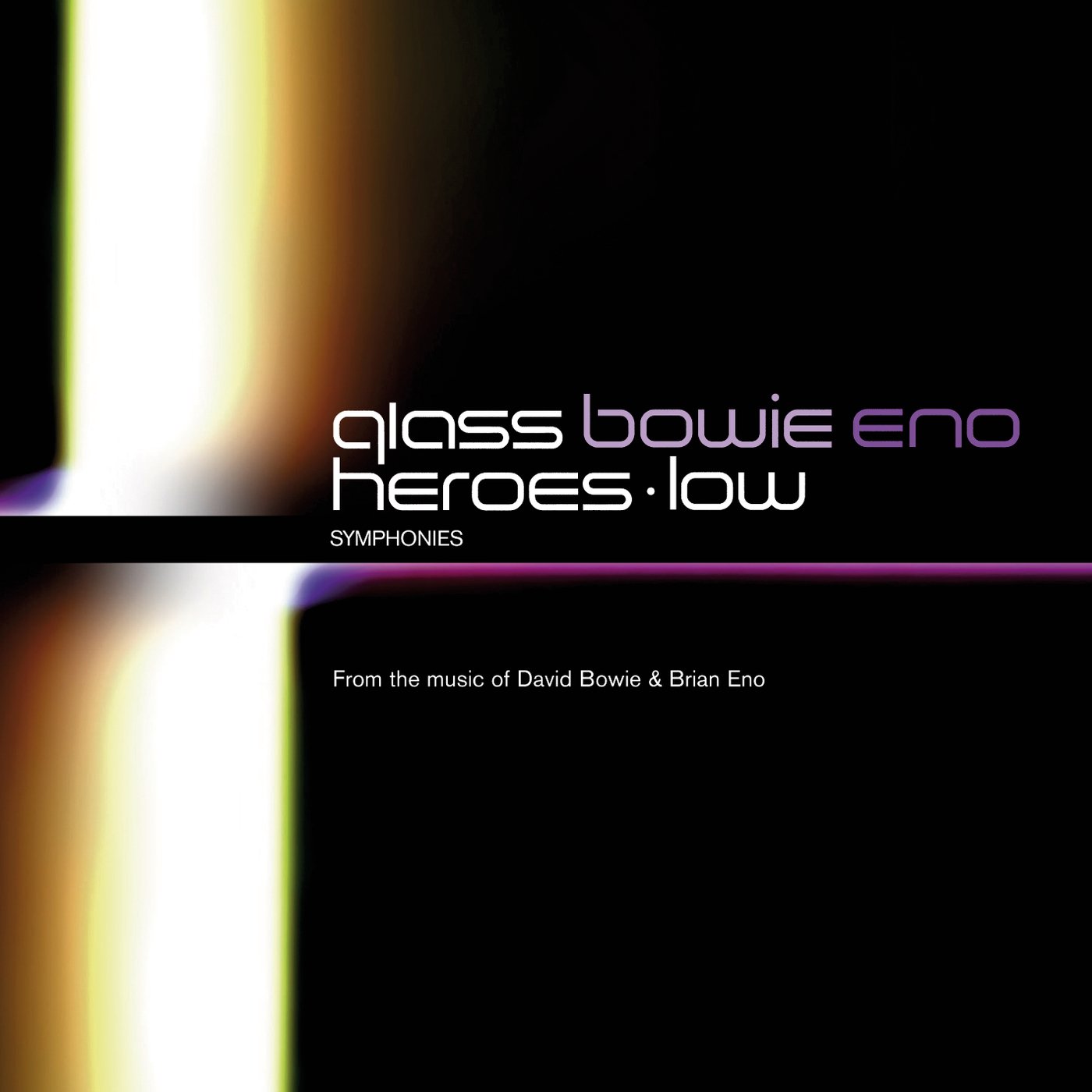PHILIP GLASS-BOWIE & ENO MEET GLASS: HEROES/LOW SYMPHONIES