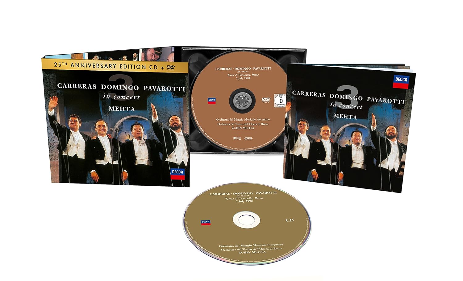 LUCIANO PAVAROTTI, PLÁCIDO DOMINGO, JOSÉ CARRERAS, ZUBIN MEHTA-THE THREE TENORS 25TH ANNIVERSARY