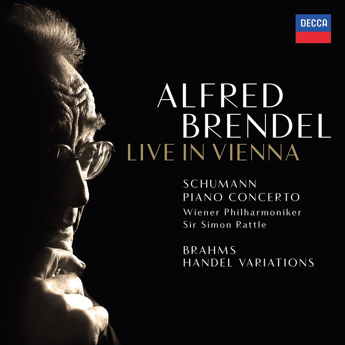 ALFRED BRENDEL, WIENER PHILHARMONIKER, SIR SIMON RATTLE-SCHUMANN: PIANO CONCERTO IN A MINOR; BRAHMS: VARIATIONS & FUGUE ON A THEME BY HANDEL