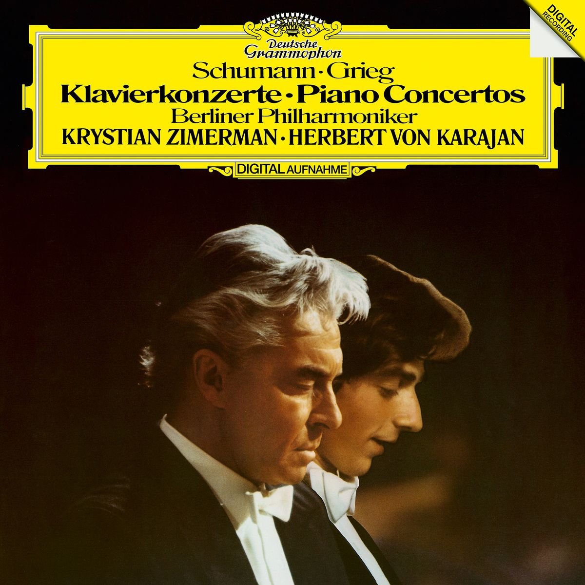 KRYSTIAN ZIMERMAN, BERLINER PHILHARMONIKER, HERBERT VON KARAJAN-SCHUMANN / GRIEG: PIANO CONCERTOS