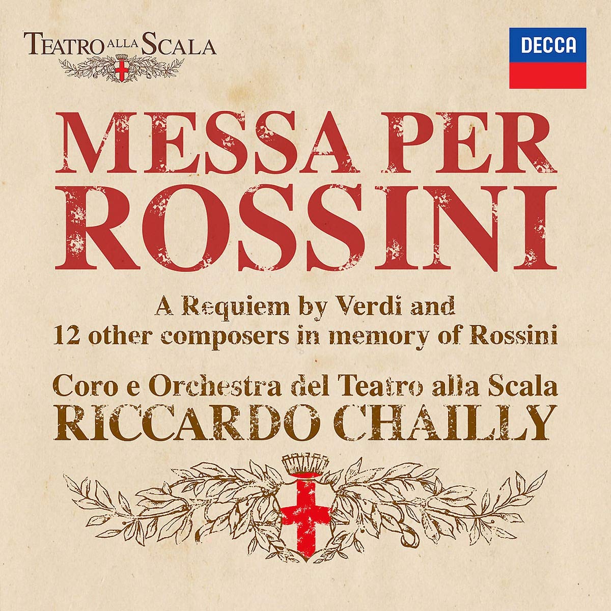 RICCARDO CHAILLY, CORO DEL TEATRO CARLO FELICE, ORCHESTRA DEL TEATRO ALLA SCALA DI MILANO-MESSA PER ROSSINI