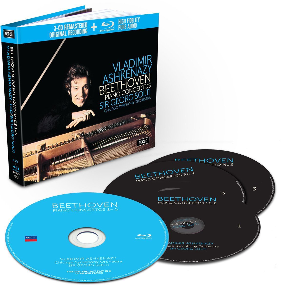 VLADIMIR ASHKENAZY, CHICAGO SYMPHONY ORCHESTRA, SIR GEORG SOLTI-BEETHOVEN: THE PIANO CONCERTOS