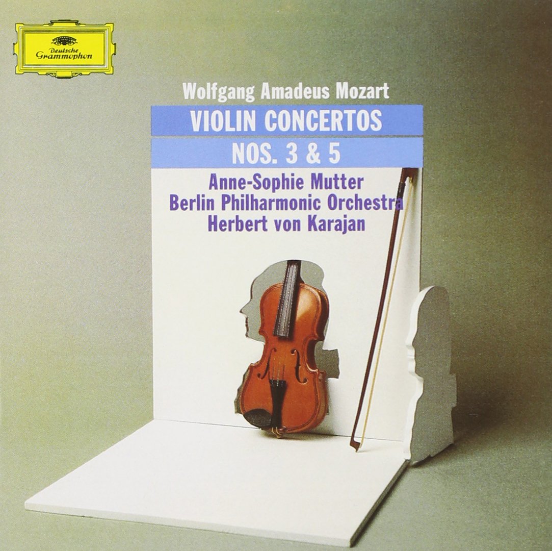 ANNE-SOPHIE MUTTER, BERLINER PHILHARMONIKER, HERBERT VON KARAJAN-MOZART: VIOLIN CONCERTOS 3 & 5